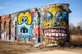 Fototapeta  - graffiti on the wall