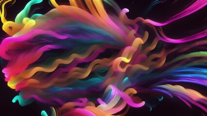 Wall Mural - abstract background with colored fluids