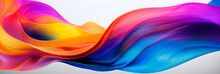 Abstract Flowing Rainbow Background