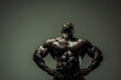 © Seegraphie - Muskulöse Eleganz: Ein Bodybuilder präsentiert stolz seinen trainierten Oberkörper vor einem neutralen Hintergrund, ein Bild von Kraft, Ästhetik und Fitnessbewusstsein