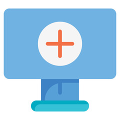 Canvas Print - Monitor Icon