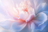 Fototapeta Kwiaty - Soft Blossoms in Nature's Embrace: Delicate Floral Beauty on a Pastel Abstract Background