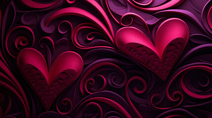 Wall Mural - St. Valentine`s Day Abstract Background