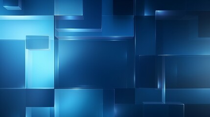 Wall Mural - vibrant blue abstract background with geometric squares – ideal for sale banners, brochure wallpaper