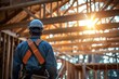 © CStock - Portrait of an attractive worker on a construction site