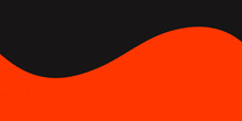 Orange Wave Illustration Background On A Dark Background