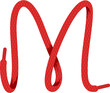 Shoelace Knot Letter M