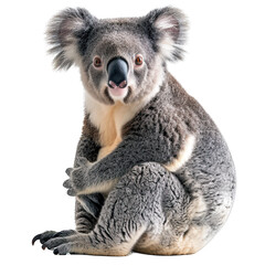 koala isolated white background