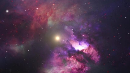 Poster - clouds and gas in space, universe galaxy