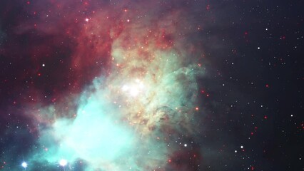 Poster - stars and nebula clouds fill in space
