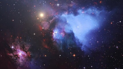 Poster - stars and gas fill in space
