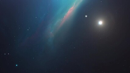 Poster - gas and stars in the stillness of space.