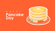 happy pancake day banner template vector stock