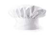 Isolated white chef's hat on white background