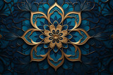 Fototapeta  - islamic art craft pattern background with ornament