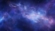 Vibrant Cosmic Nebula with Stars and Space Dust , Violet Nebula