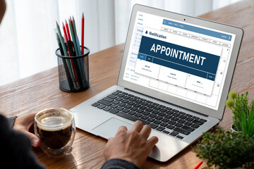 Online applointment booking calendar for modish regristration on the internet website