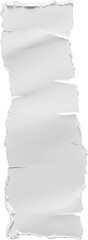 Wall Mural - Torn paper sheet isolated on transparent background. PNG