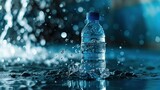 Fototapeta  - photo elegant sport composition with water bottle   
