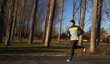 © Xalanx - Runner joggin in the park in the winter
