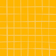 Hand drawn cute grid. doodle yellow, beige plaid pattern with Checks. Graph square background with texture. Line art freehand grid vector outline grunge print