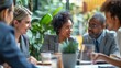 Diverse Professionals Discussing Mortgage Options in a Bright & Welcoming Office | Real Estate Finance, Home Loan, Mortgage Rates