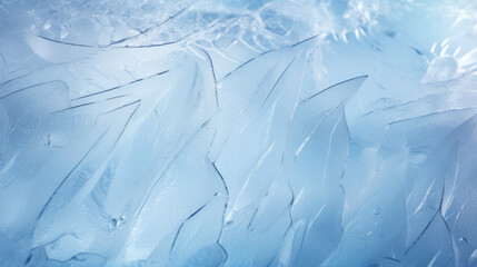 Wall Mural - Abstract ice pattern. Frozen window. Winter style wallpaper with copy space.