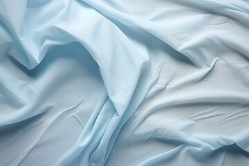 Wall Mural -  a close up view of a bed with white sheets and sheets on top of it and a blue blanket on the bottom of the bed.