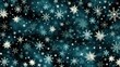  a pattern of snowflakes on a black background with white snow flakes on the bottom of the image.