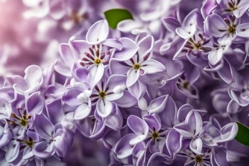  Lilac flowers in bloom close up