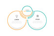 © Haris - Business template infographic vector element with 2 step process or options suitable for web presentation and business information