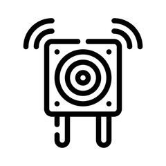 Wall Mural - touch sensor line icon