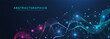 © pro500 - AI technology abstract background. AI generative art creative banner concept in the digital style. High tech poster with place for text. Futuristic design element.