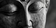 Black and White Buddha Statue