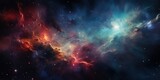 Fototapeta Kosmos - Nebula and galaxies in space. Abstract cosmos background