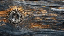 A Detailed Close-up Of A Piece Of Wood Featuring A Hole. This Image Can Be Used To Depict Natural Textures And Patterns Or To Symbolize Decay And Deterioration