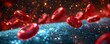 red blood cells, An impactful medical banner featuring a microscopic view of red blood cells, creating a visually striking background for health-related designs and presentations
