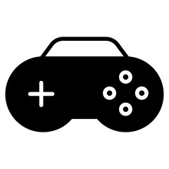 Canvas Print - Gamepad solid glyph icon