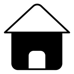 Sticker - Home solid glyph icon