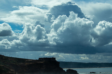 Nazaré clouds