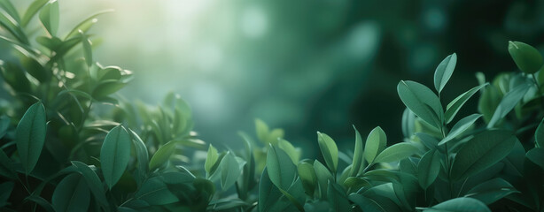 Sticker - Fresh Foliage Background