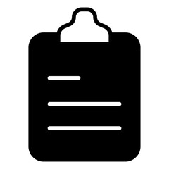 Poster - Notepad solid glyph icon