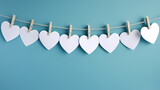 Fototapeta Dziecięca - Romantic heart-shaped Valentine's Day background, symbolizing Valentine's Day, wedding, love