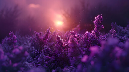 enchanted night in a floral bower of lavender bliss,