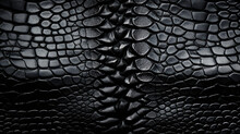 Background Texture Black Leather Reptiles