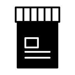 Sticker - Bottle solid glyph icon