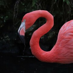 Wall Mural - Magnificent Flamingos Homosassa Springs State Wildlife Park Rescued Residents 