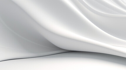 Wall Mural - abstract white background with curve 3d rendering