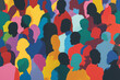 © Marraco - Crowd of people in different color and ethnicity vector illustration. Multiculturality.