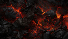 Lava And Stones Texture Background
